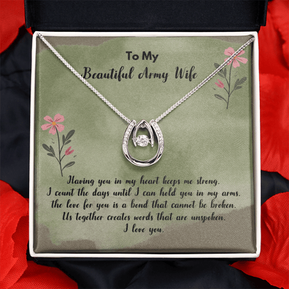 Birthday message card gift for army wife - Heartfelt Sparks