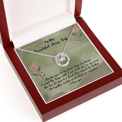 Birthday message card gift for army wife - Heartfelt Sparks