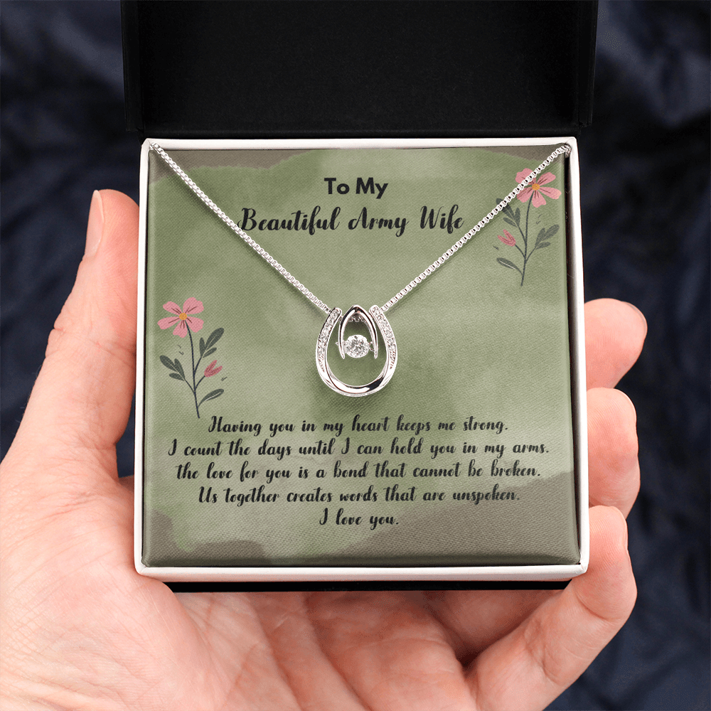 Birthday message card gift for army wife - Heartfelt Sparks
