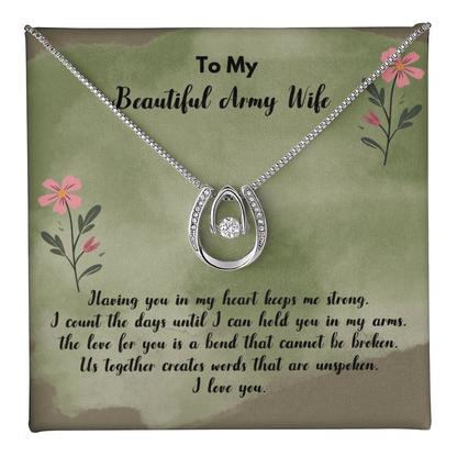 Birthday message card gift for army wife - Heartfelt Sparks