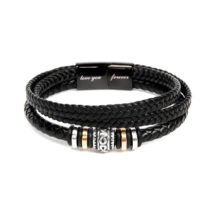 Men's "Love you Forever" bracelet, Apology gift for him - Heartfelt Sparks