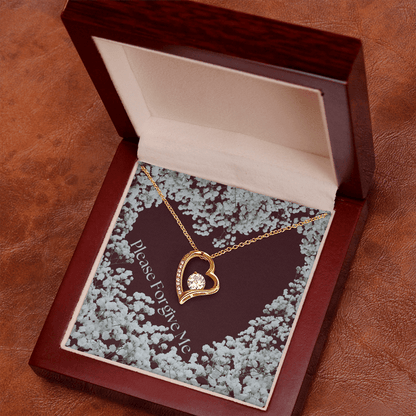 Please forgive me jewelry message card, apology gift - Heartfelt Sparks