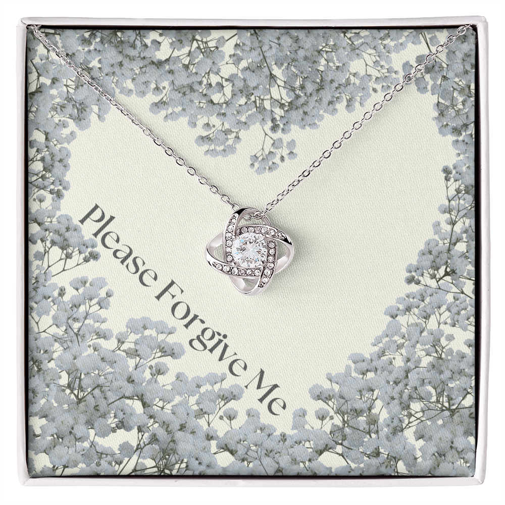 Please forgive me Jewelry message card, apology gift for her - Heartfelt Sparks