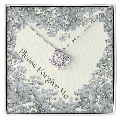 Please forgive me Jewelry message card, apology gift for her - Heartfelt Sparks