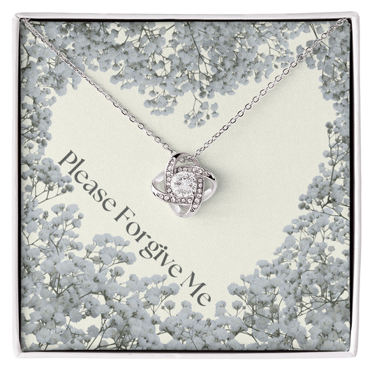 Please forgive me Jewelry message card, apology gift for her - Heartfelt Sparks