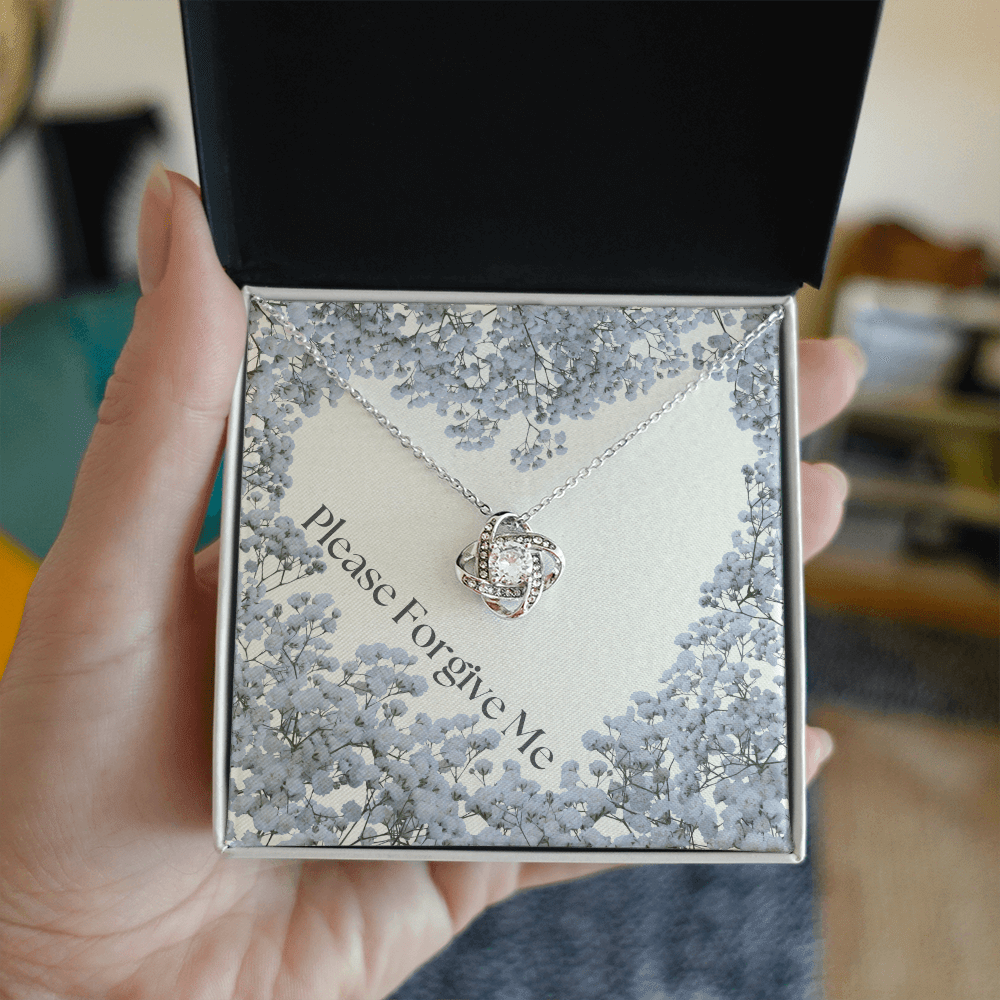 Please forgive me Jewelry message card, apology gift for her - Heartfelt Sparks