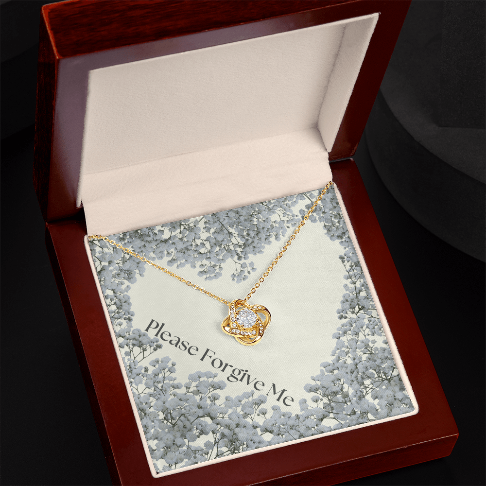 Please forgive me Jewelry message card, apology gift for her - Heartfelt Sparks