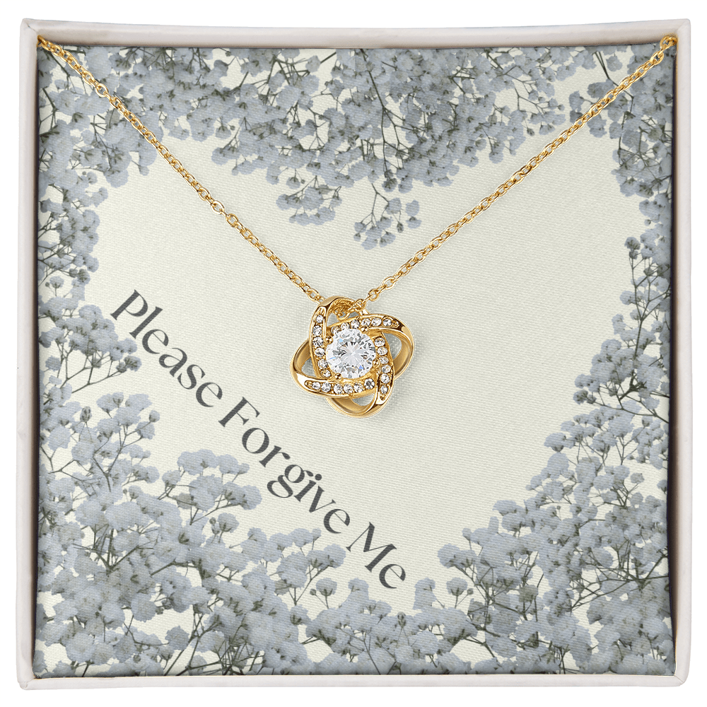 Please forgive me Jewelry message card, apology gift for her - Heartfelt Sparks