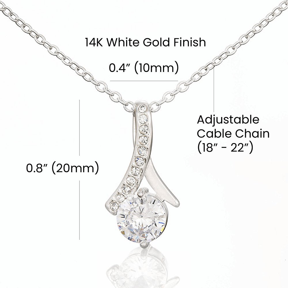 Time Apart alluring beauty necklace, apology message card gift - Heartfelt Sparks