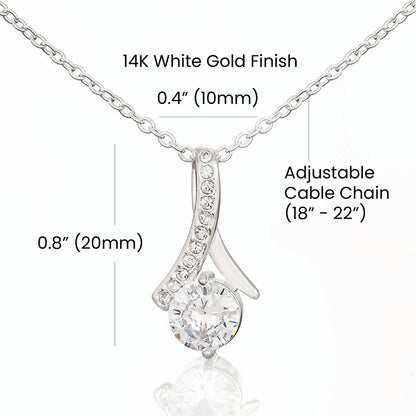 Time Apart alluring beauty necklace, apology message card gift - Heartfelt Sparks