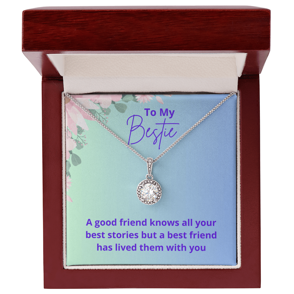 To my bestie birthday jewelry message card gift for her - Heartfelt Sparks