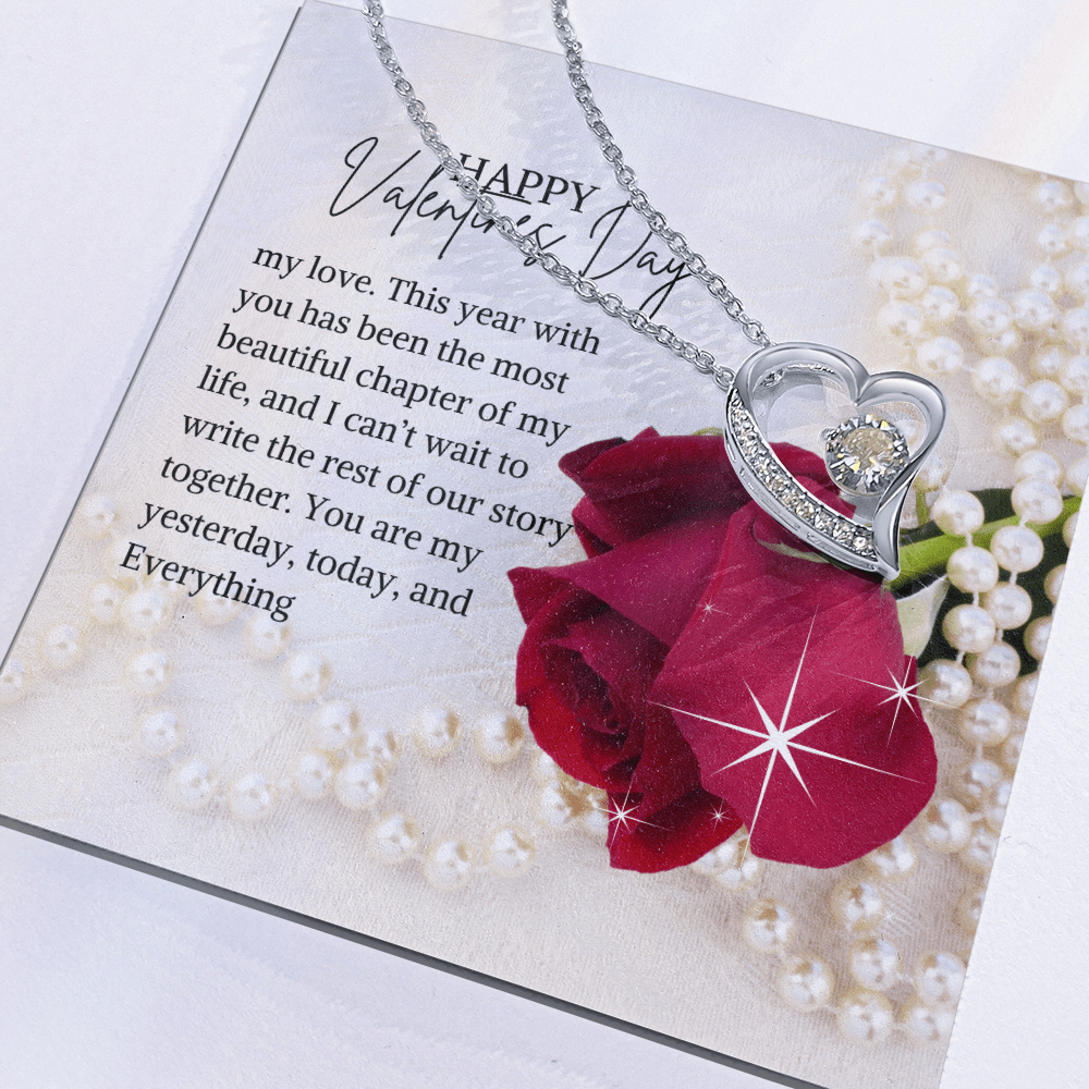 Valentine's Day jewelry message card, gift - Heartfelt Sparks